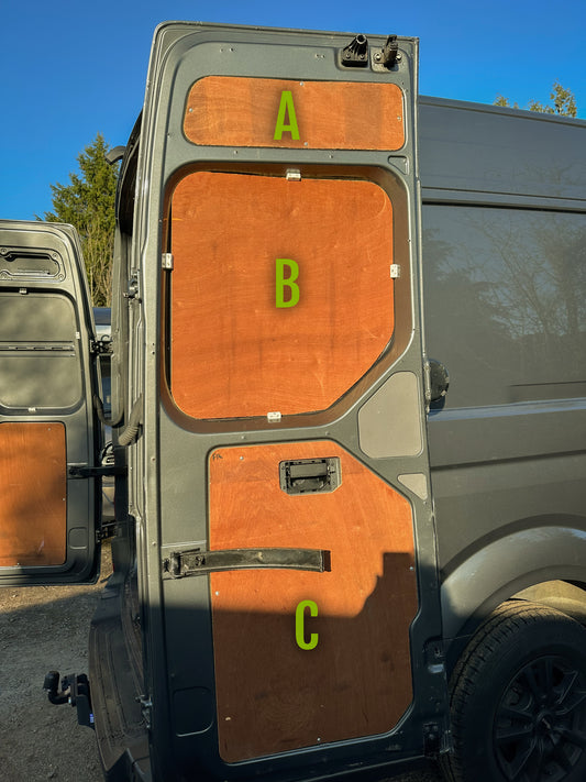VW Crafter 2017+ Barn Door Storage Pocket Organisers (B)