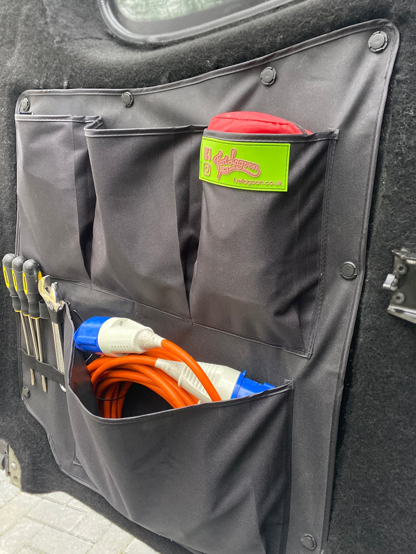 Mercedes Benz Sprinter 1996 - 2006 Barn Door Storage Pocket Organiser