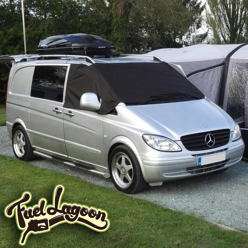 Mercedes Benz Vito 639 Front Window Screen Cover Black Out Blind Frost Wrap