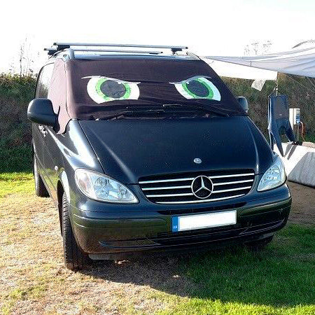 Mercedes-Benz Vito W639 Custom Screen Cover Eyes - Rocky