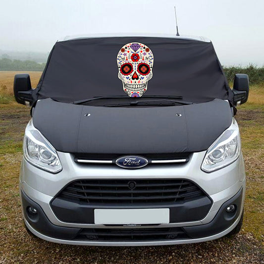 Ford Transit Custom Screen Wrap - Sugar Skull