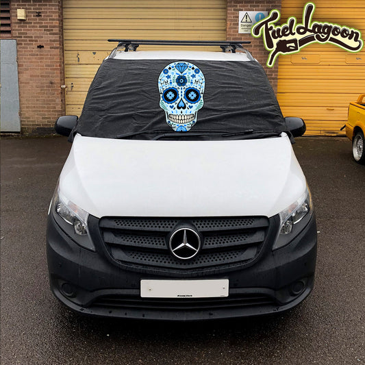Mercedes Vito 447 Screen Cover - Sugar Skull