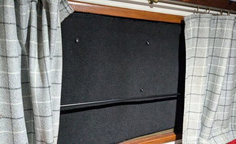 Narrow Boat Window Internal Insulated Thermal Blinds