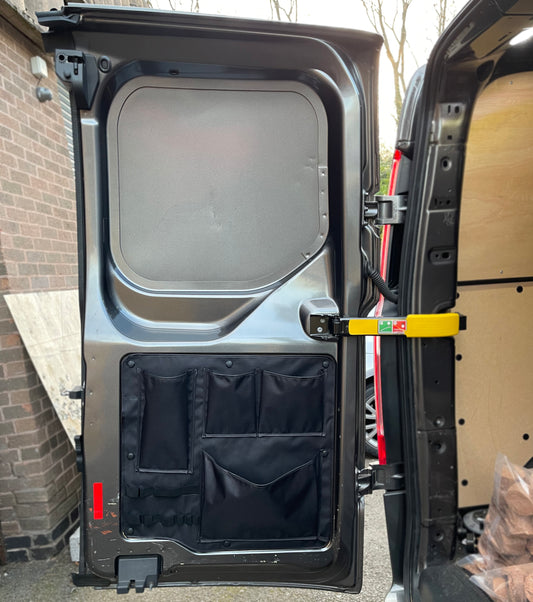 2ND SALE Transit Custom Barn Door Storage Pocket Organiser left