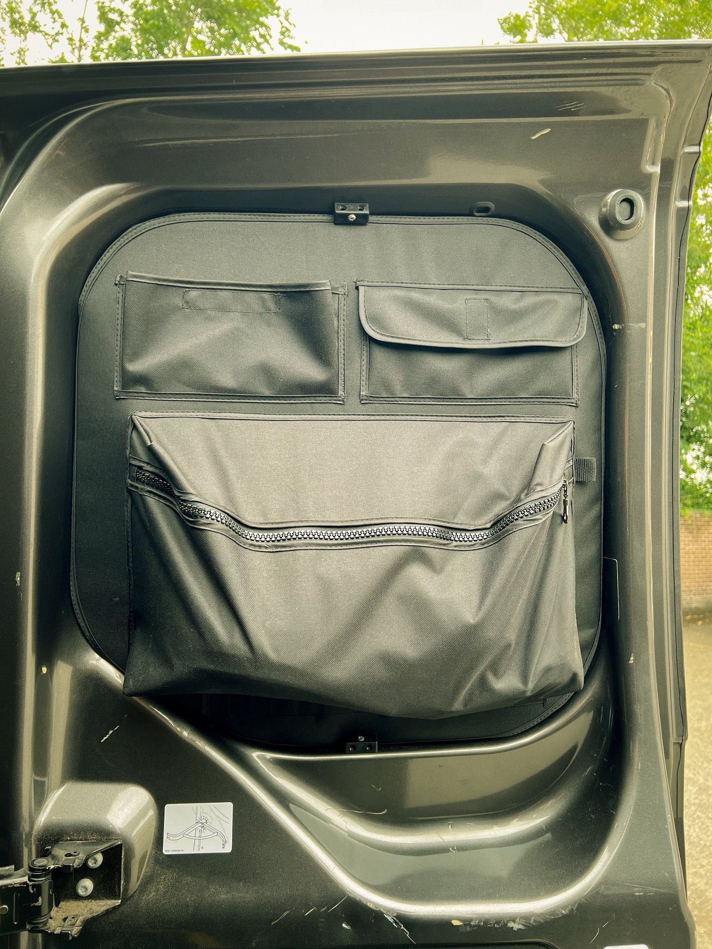 Transit Custom (2012-23)Barn Door Storage Pocket Organiser 2.0 NEW UPDATE VERSION