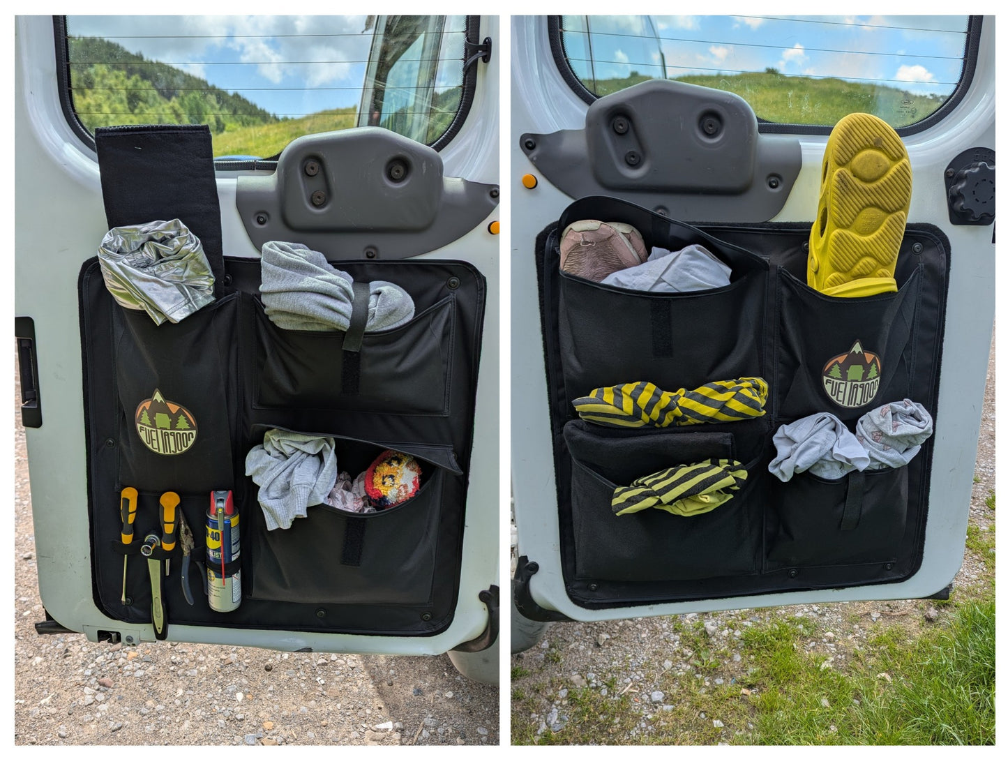 Ford Transit MK7 2000-2014 Barn Door Storage Pocket Organiser