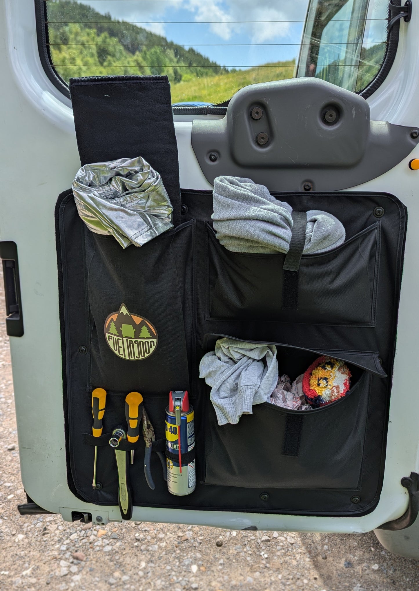 Ford Transit MK7 2000-2014 Barn Door Storage Pocket Organiser