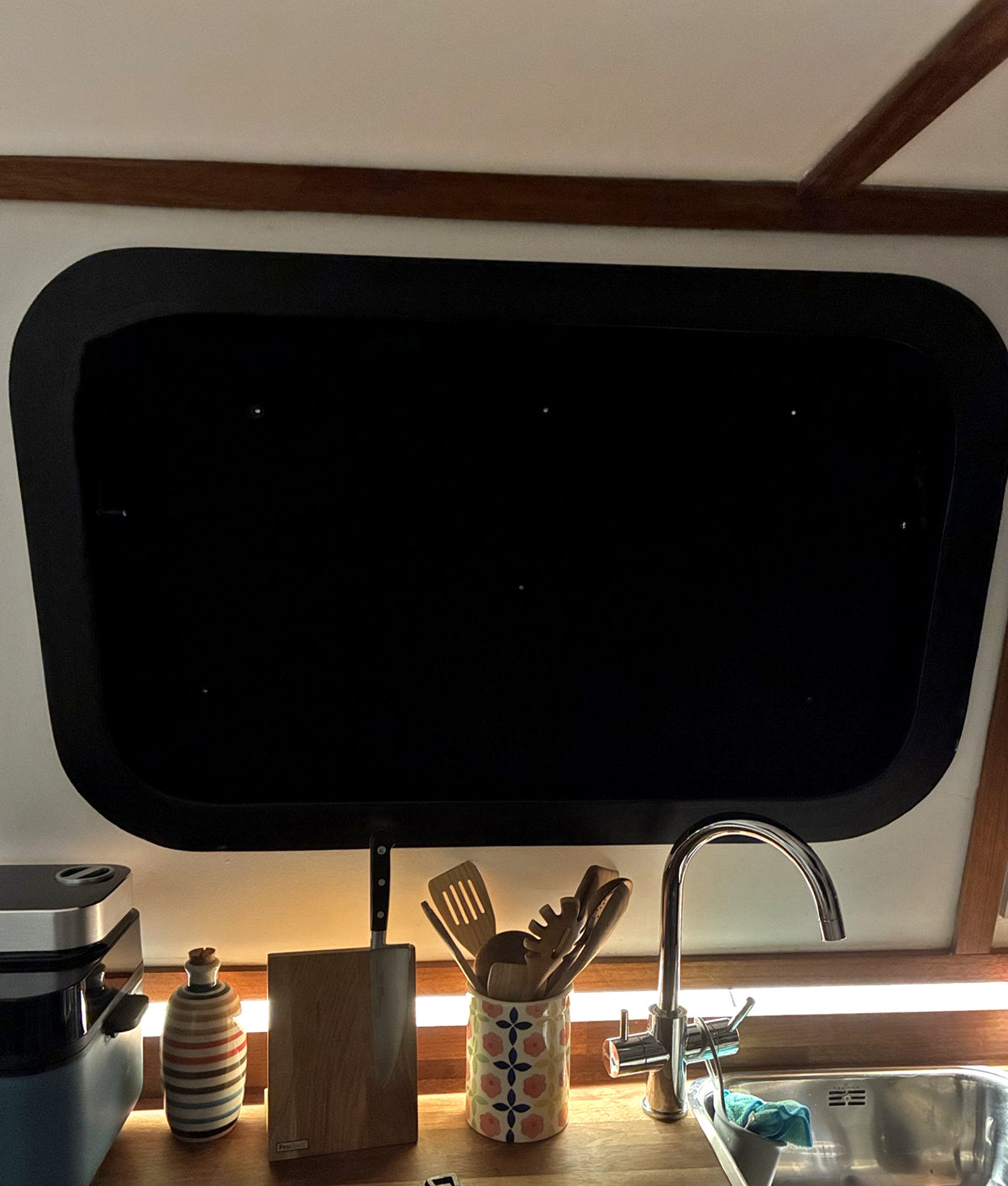 Narrow Boat Window Internal Insulated Thermal Blinds