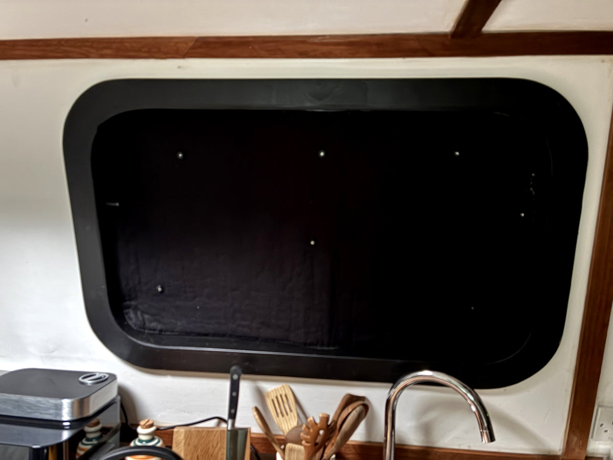 Narrow Boat Window Internal Insulated Thermal Blinds