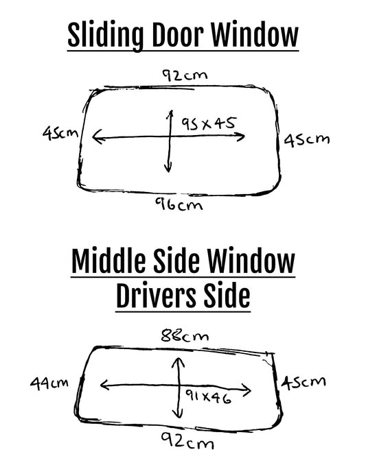 Mitsubishi Delica L400 - Thermal Blinds