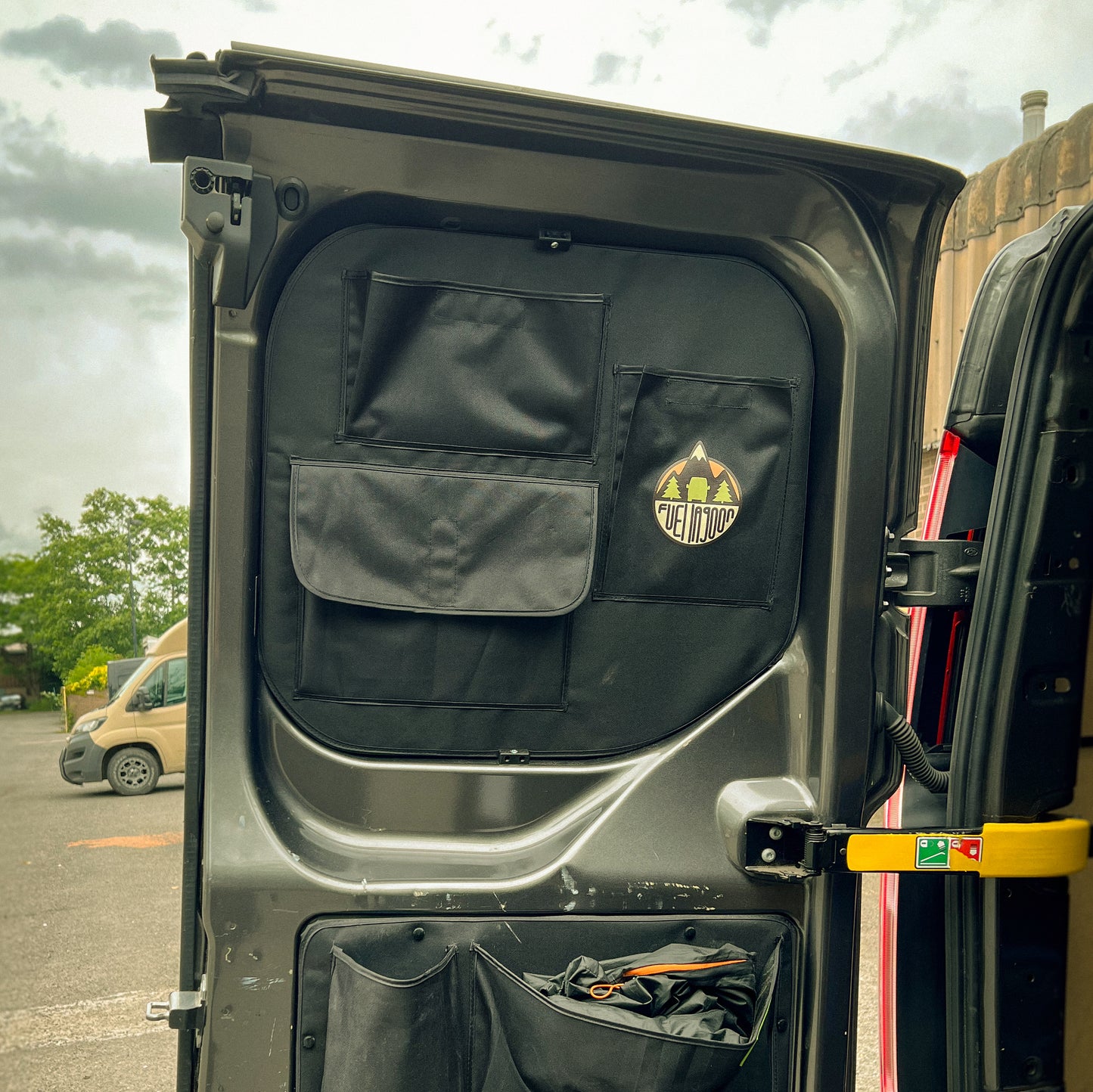 Transit Custom (2012-23)Barn Door Storage Pocket Organiser 2.0 NEW UPDATE VERSION