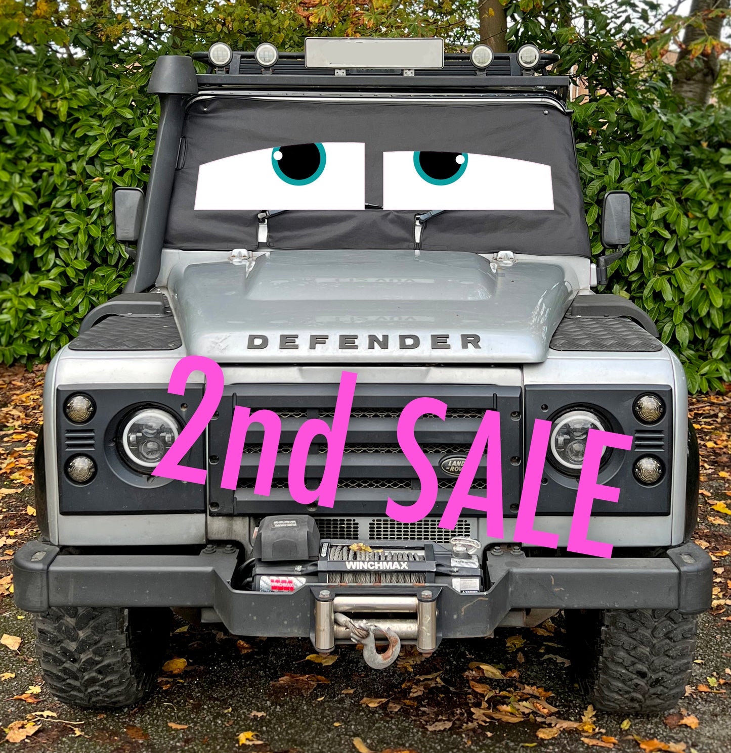 SALE 2nds Land Rover Defender Screen Cover Eyes