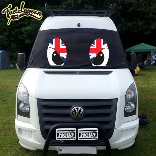 VW Crafter, Mercedes Sprinter Screen Cover - Flag Eyes