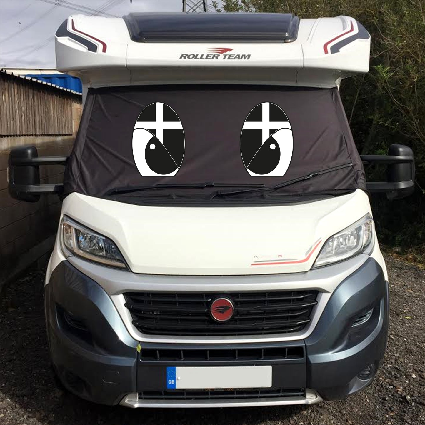 Ducato, Boxer, Relay Motorhome Screen Wrap - Flag Eyes