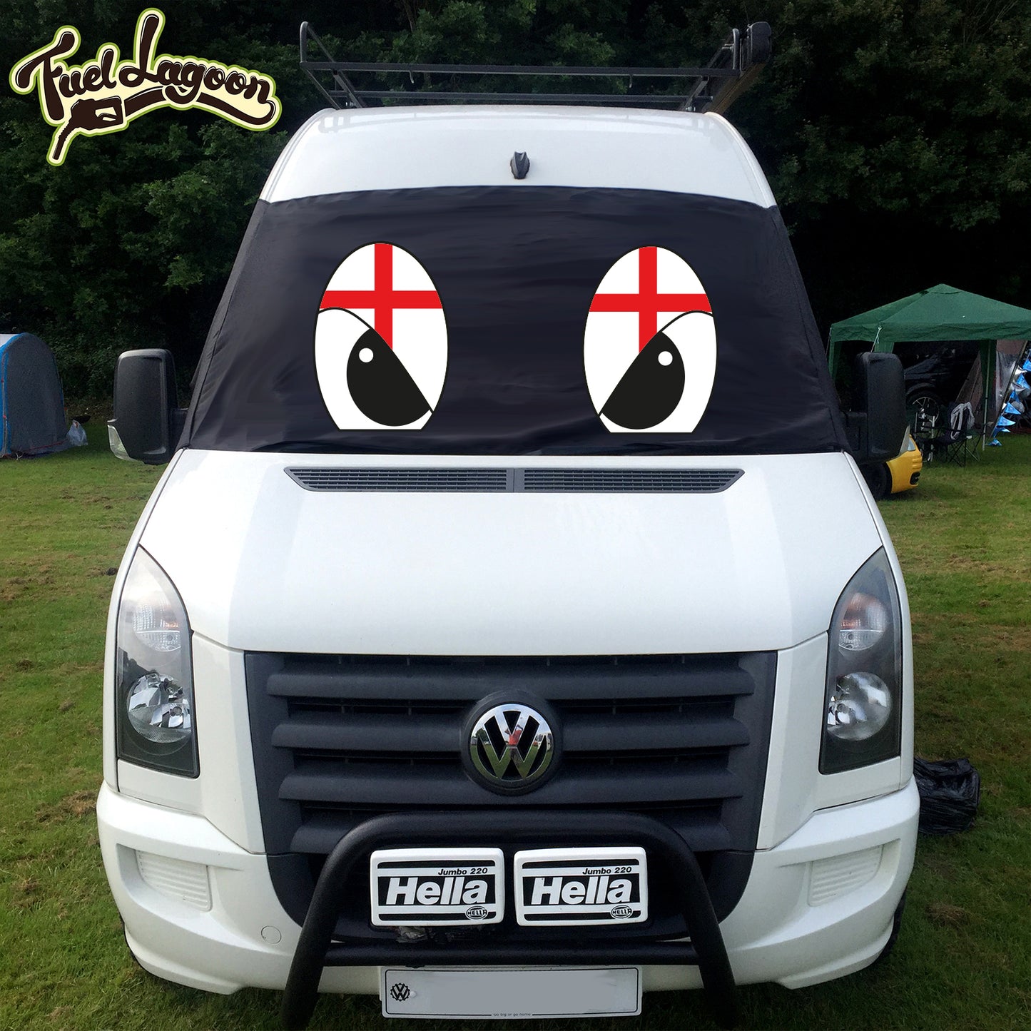 VW Crafter, Mercedes Sprinter Screen Cover - Flag Eyes