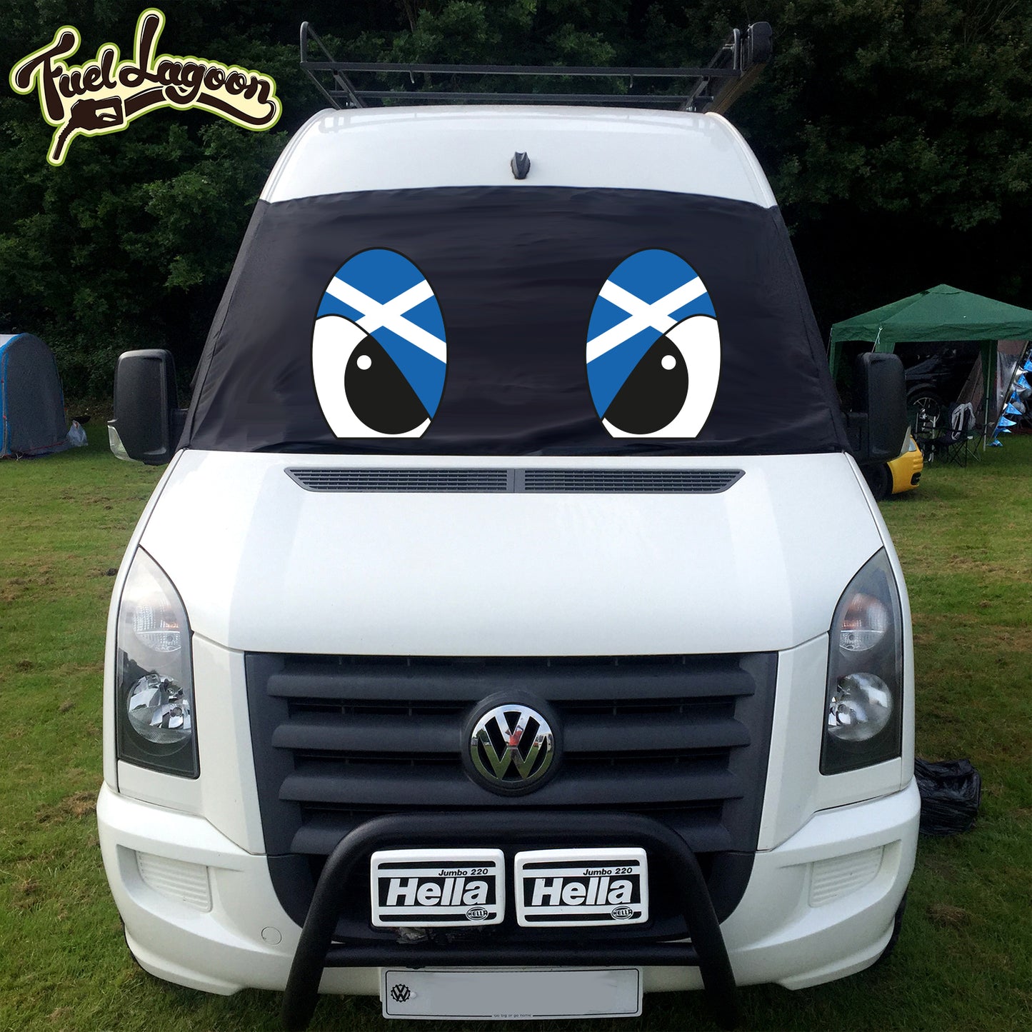 VW Crafter, Mercedes Sprinter Screen Cover - Flag Eyes