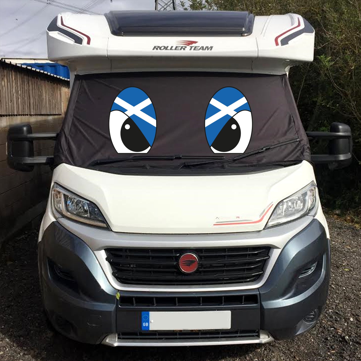 Ducato, Boxer, Relay Motorhome Screen Wrap - Flag Eyes