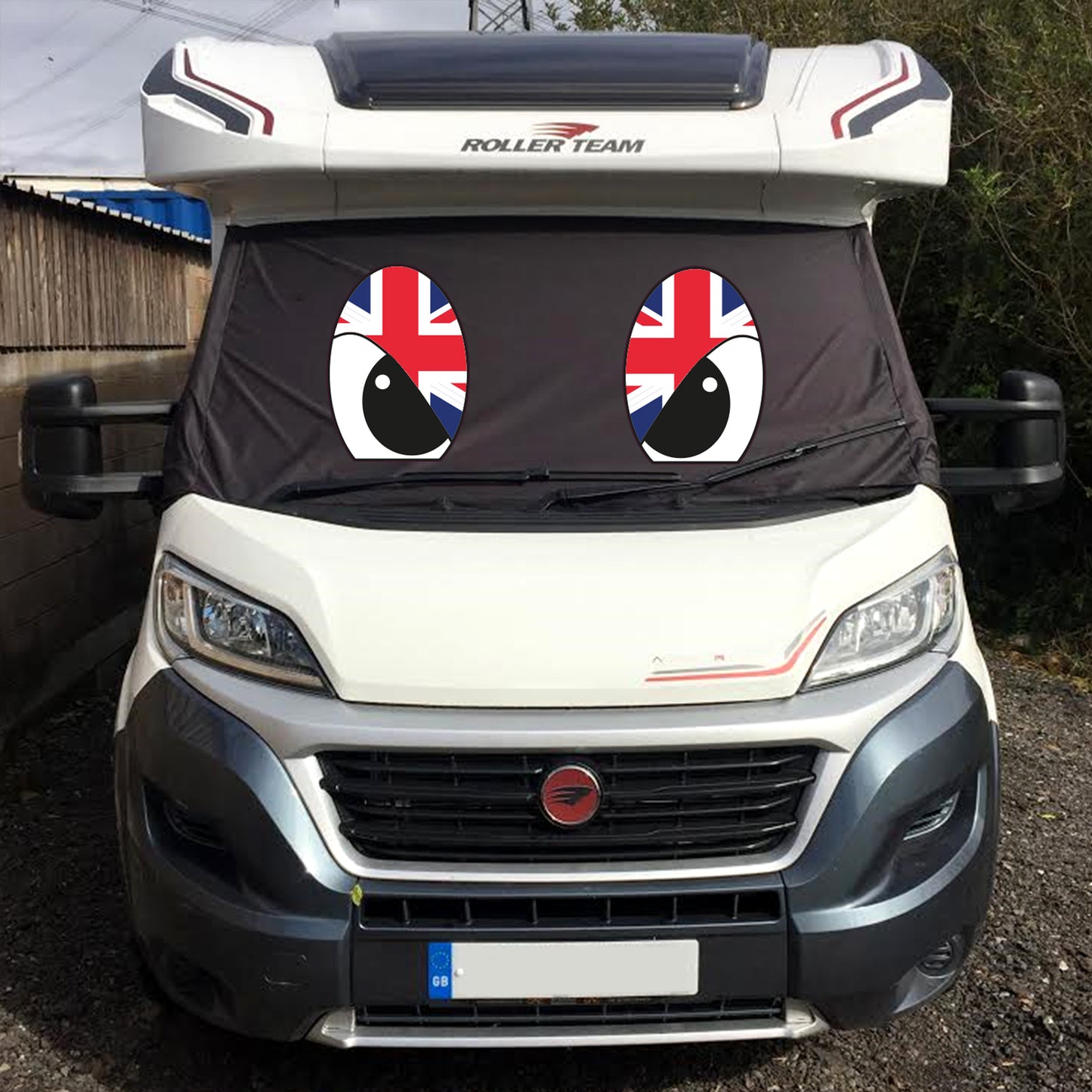 Ducato, Boxer, Relay Motorhome Screen Wrap - Flag Eyes