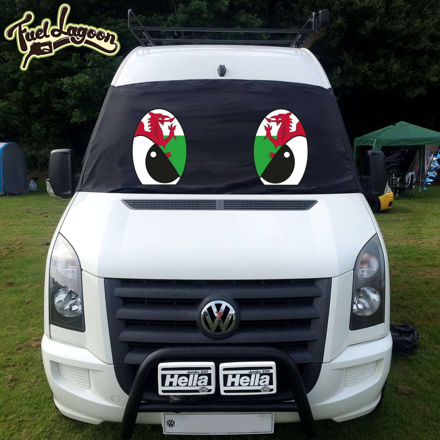 VW Crafter, Mercedes Sprinter Screen Cover - Flag Eyes