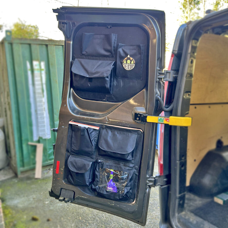 Transit Custom (2012-23)Barn Door Storage Pocket Organiser 2.0 NEW UPDATE VERSION