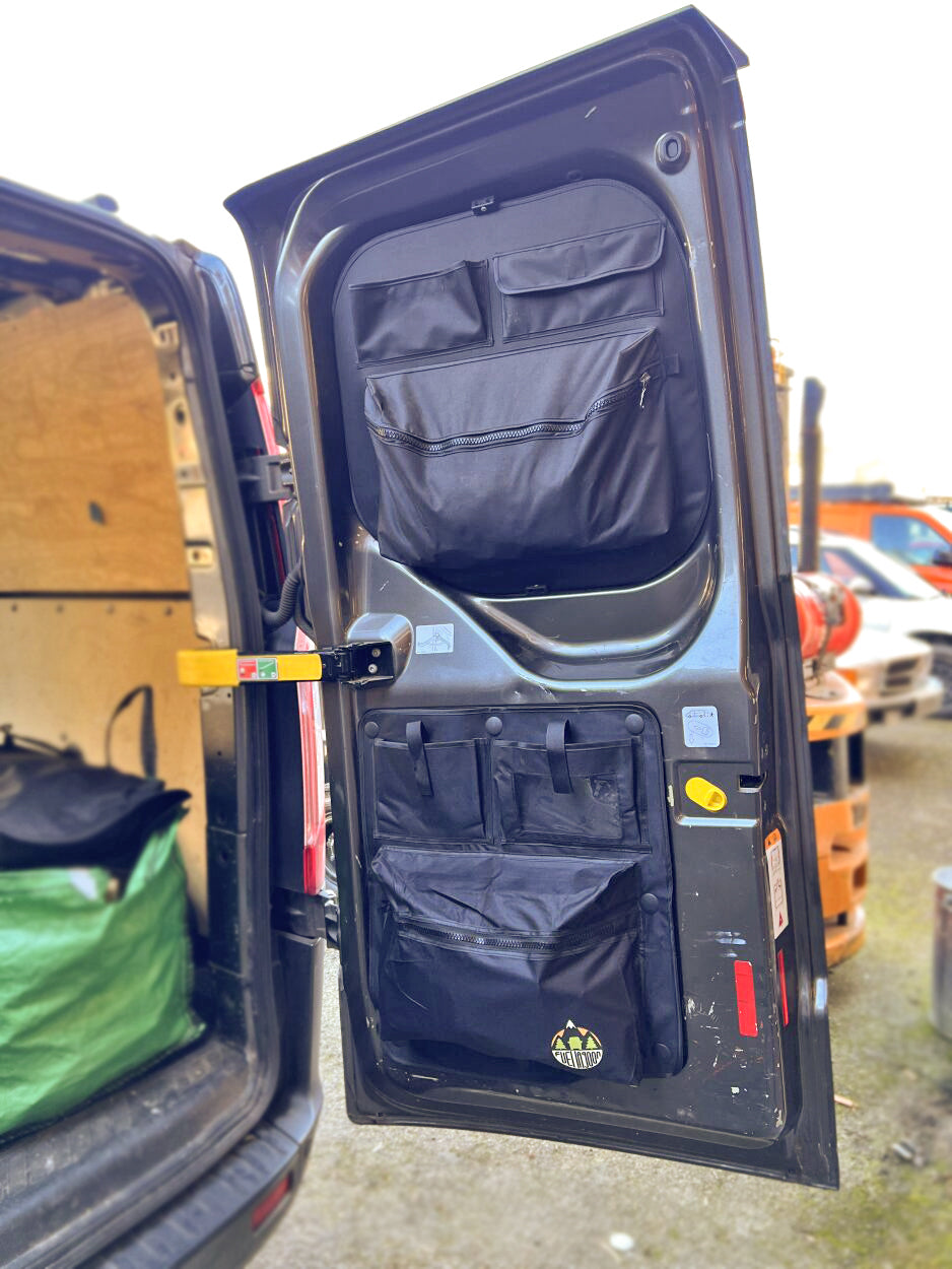 Transit Custom (2012-23)Barn Door Storage Pocket Organiser 2.0 NEW UPDATE VERSION