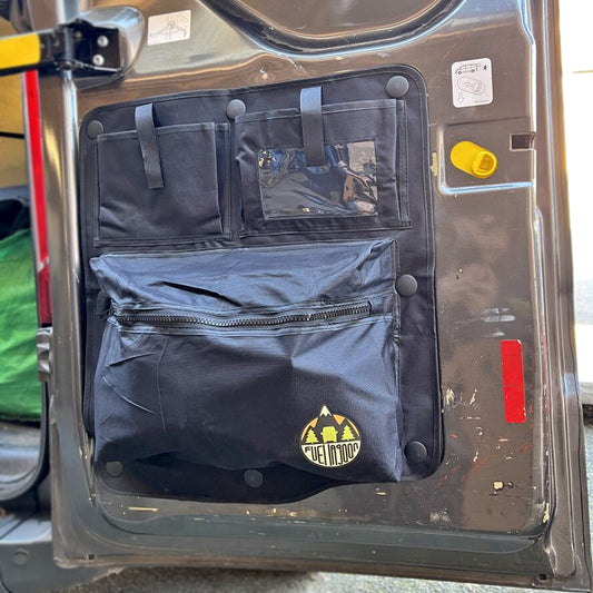 Transit Custom (2012-23)Barn Door Storage Pocket Organiser 2.0 NEW UPDATE VERSION