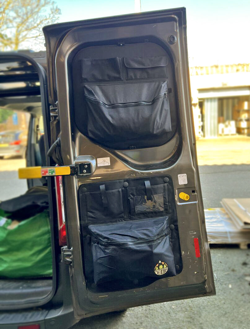 Transit Custom (2012-23)Barn Door Storage Pocket Organiser 2.0 NEW UPDATE VERSION