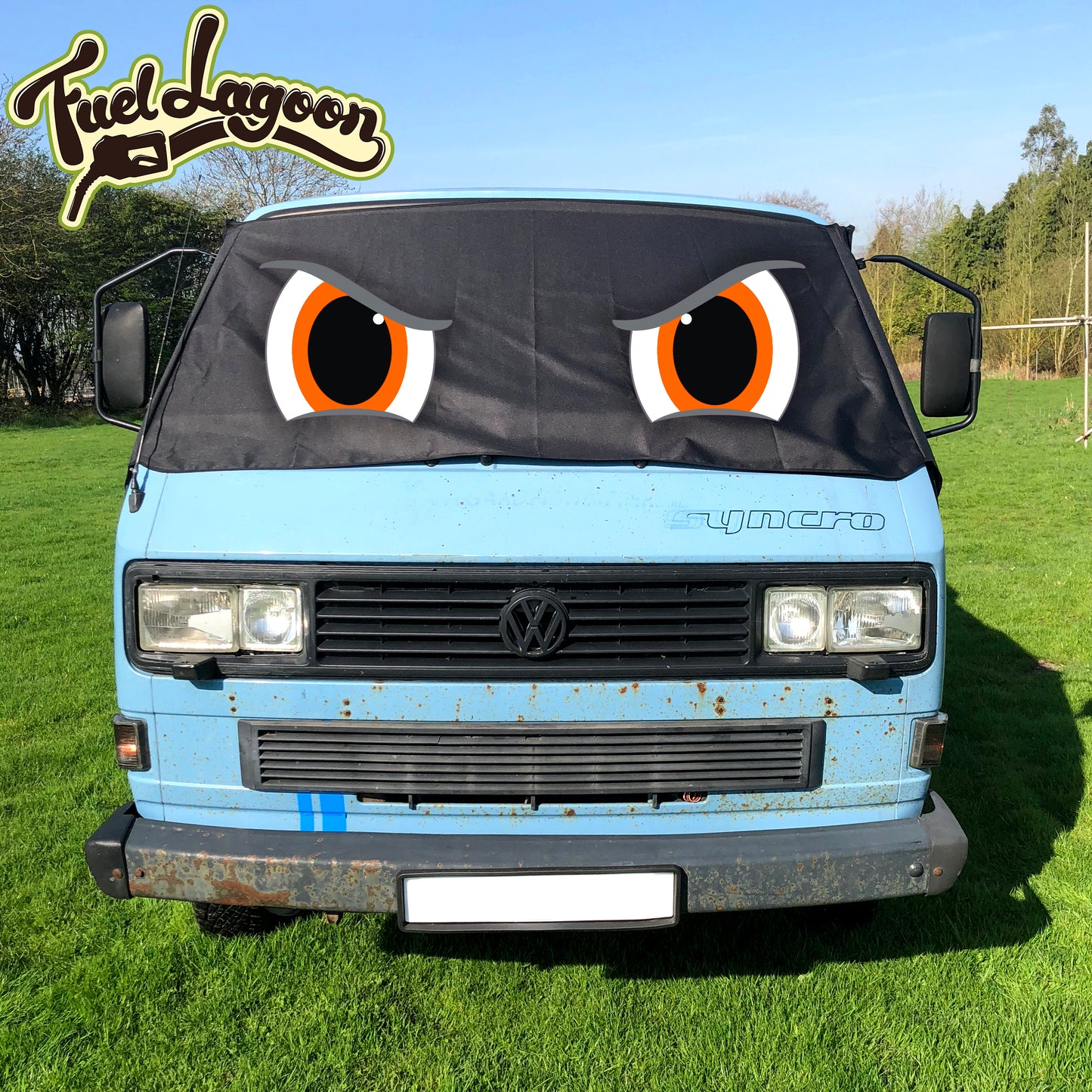 T25 (with TRUCK MIRRORS) Screen Wrap - Rocky Eyes