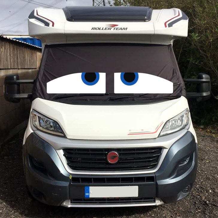 UK Custom Covers Deluxe Black Frost Wrap Screen Cover For Fiat Ducato Motorhome - SW373