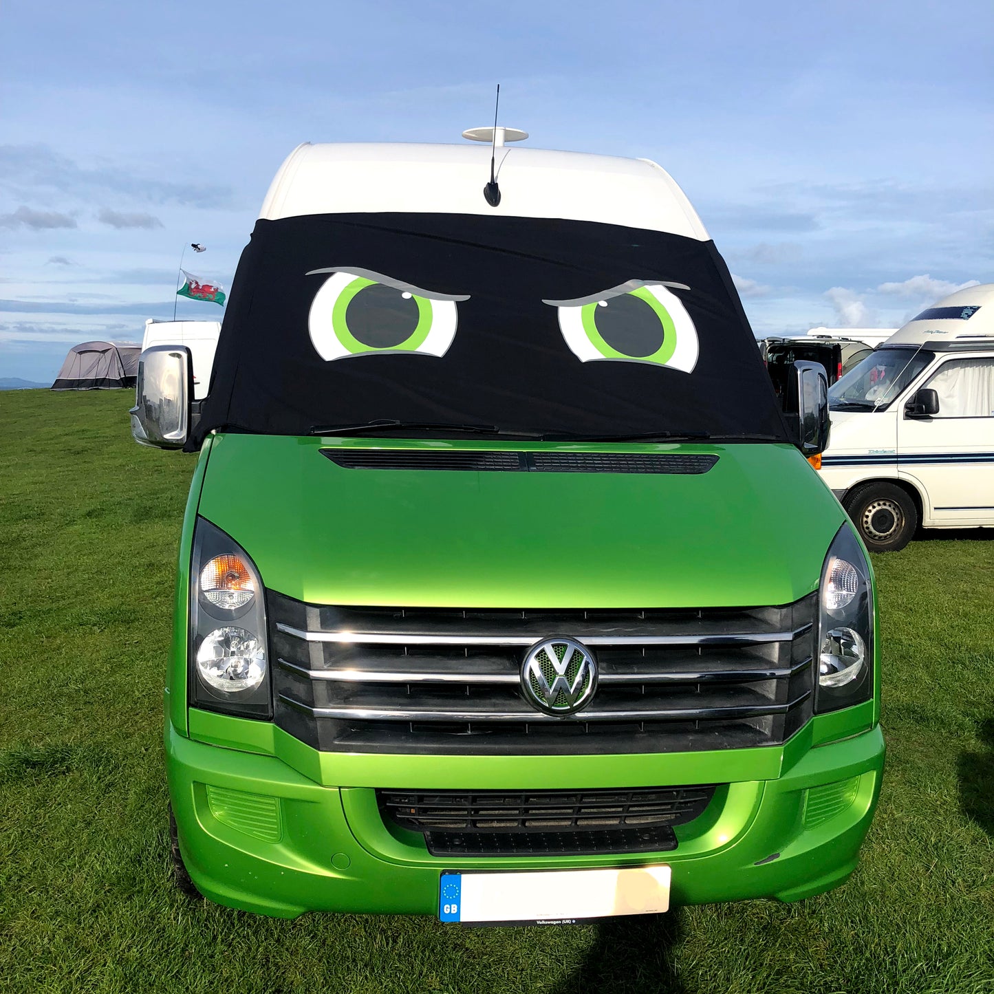 VW Crafter, Mercedes Sprinter Screen Cover Eyes - Rocky