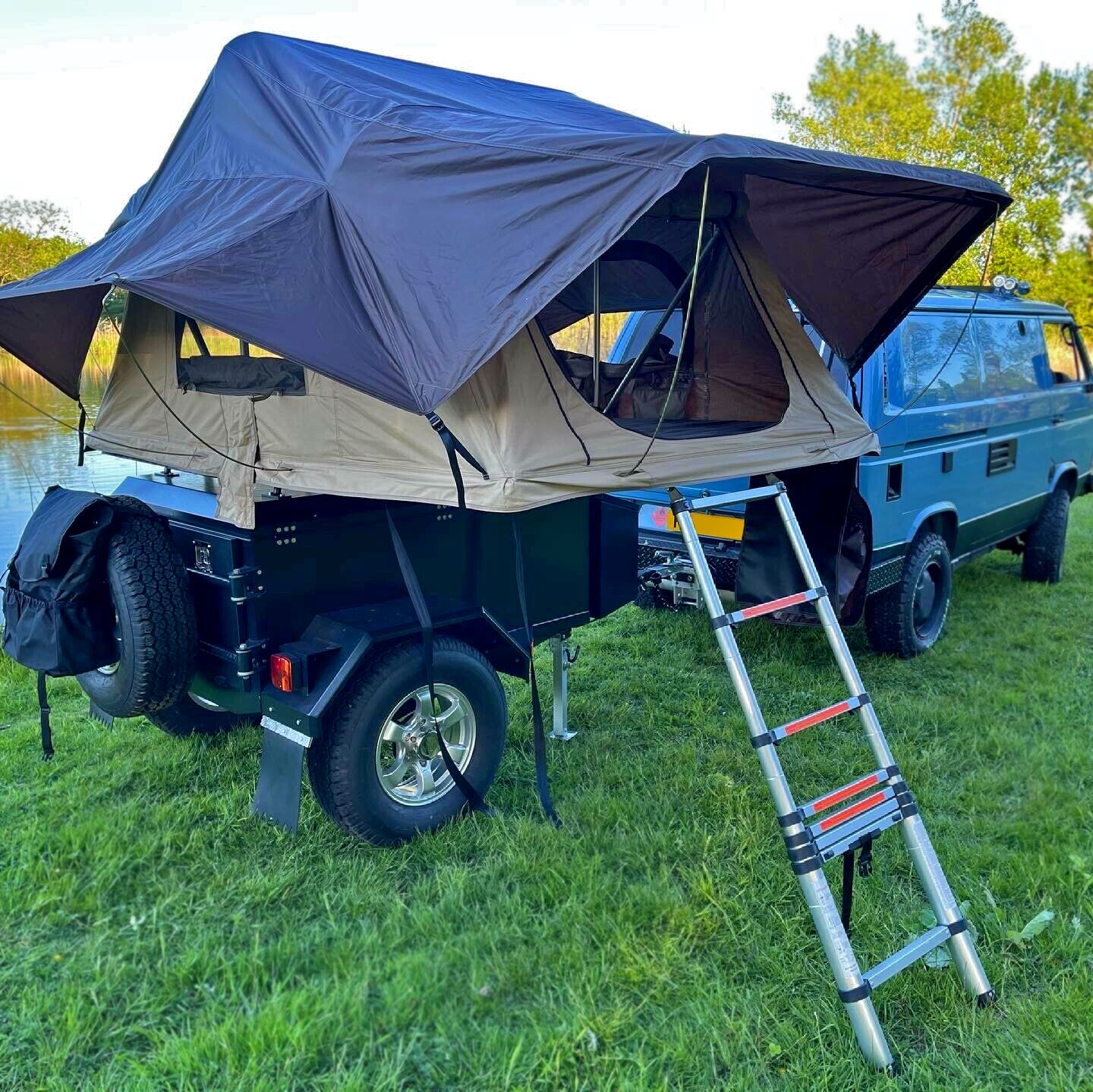 Overlanding Expedition Trailer Tent with Kitchen